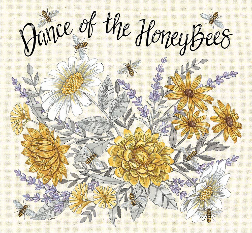 Dance of the Honeybees art print by Deb Strain for $57.95 CAD