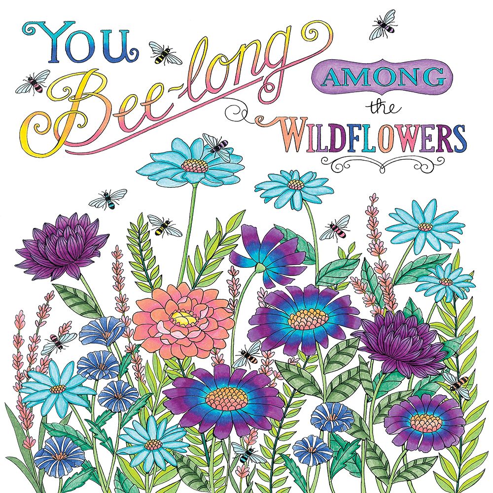 You Bee-long Among the Wildflowers art print by Deb Strain for $57.95 CAD