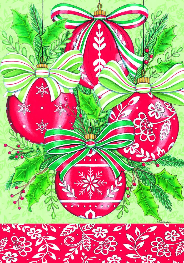 Christmas Ornaments art print by Deb Strain for $57.95 CAD