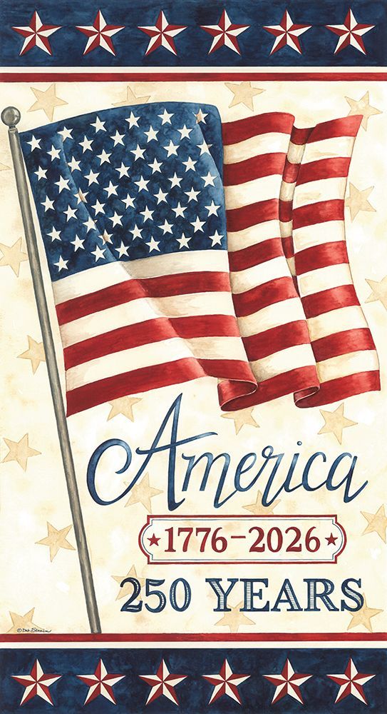 America - 1776-2026 art print by Deb Strain for $57.95 CAD