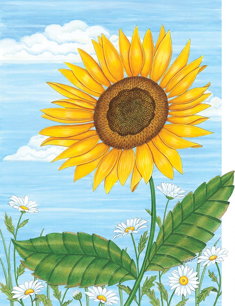 Its a Beautiful Day Sunflower art print by Deb Strain for $57.95 CAD