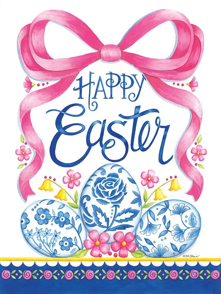 Chinoiserie Easter Eggs art print by Deb Strain for $57.95 CAD