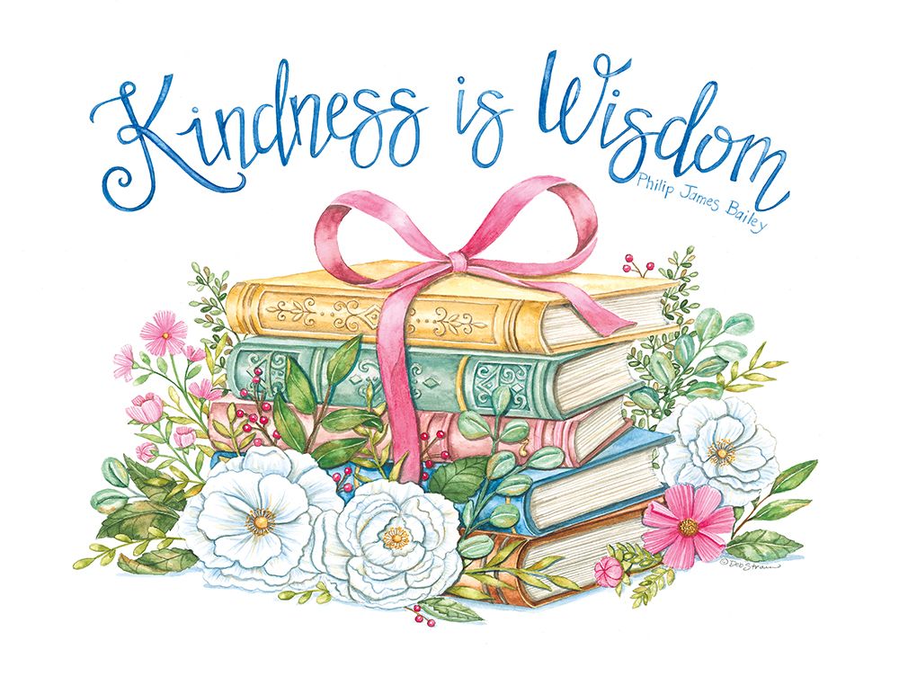Books And Flowers I art print by Deb Strain for $57.95 CAD