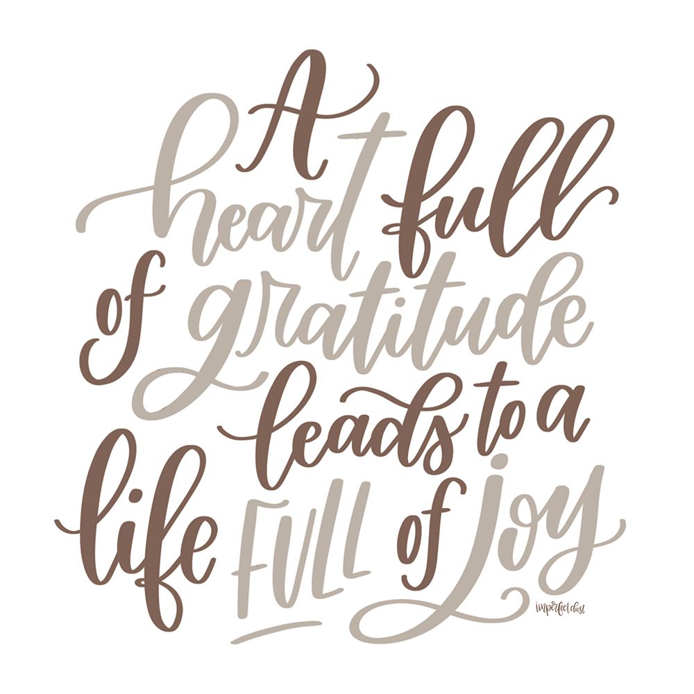 A Heart Full of Gratitude art print by Imperfect Dust for $57.95 CAD
