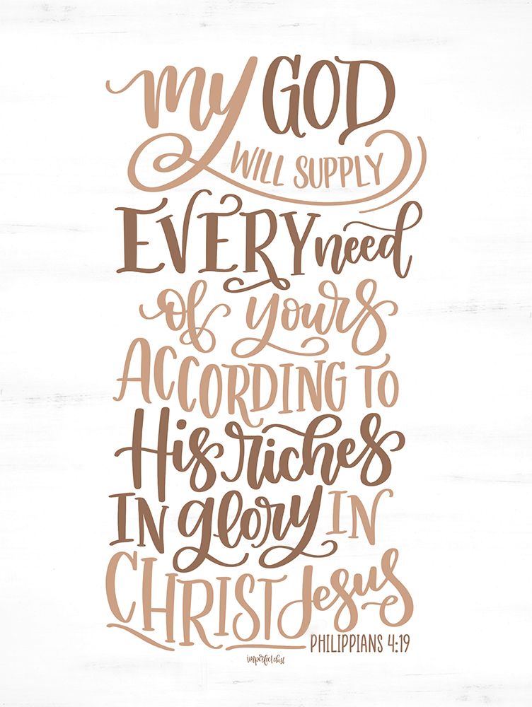 My God Will Supply art print by Imperfect Dust for $57.95 CAD