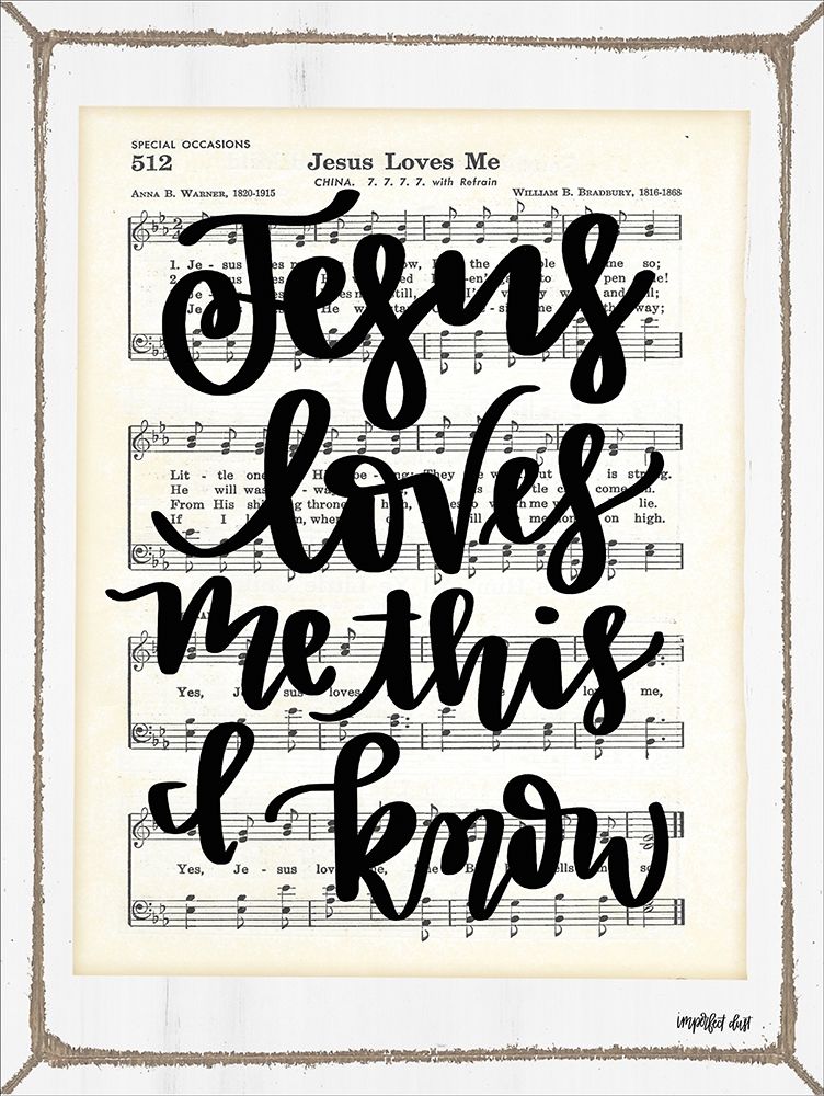 Jesus Loves Me art print by Imperfect Dust for $57.95 CAD