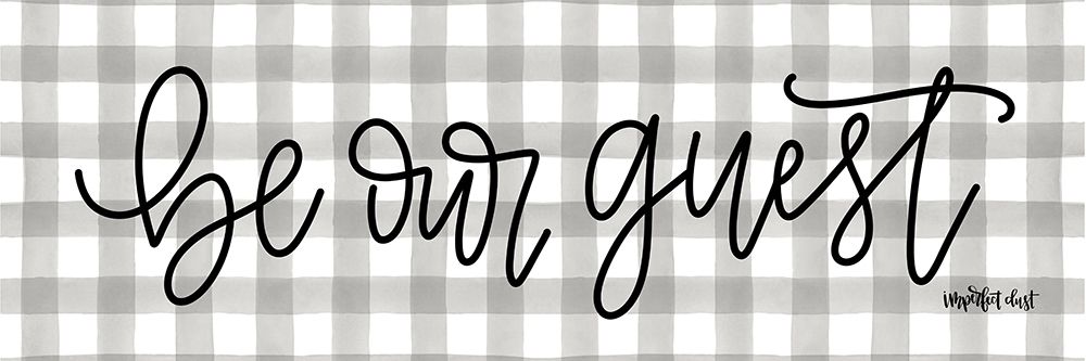 Buffalo Plaid Be Our Guest art print by Imperfect Dust for $57.95 CAD