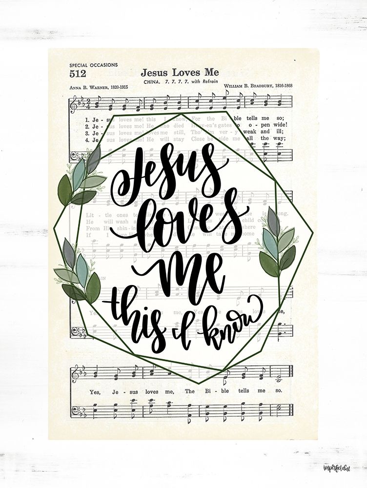Jesus Loves Me art print by Imperfect Dust for $57.95 CAD