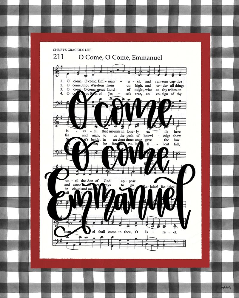 O Come Emmanuel art print by Imperfect Dust for $57.95 CAD