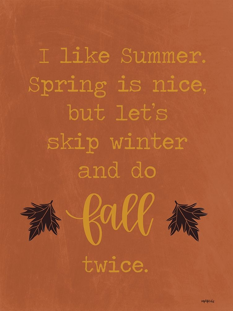 Fall Twice art print by Imperfect Dust for $57.95 CAD