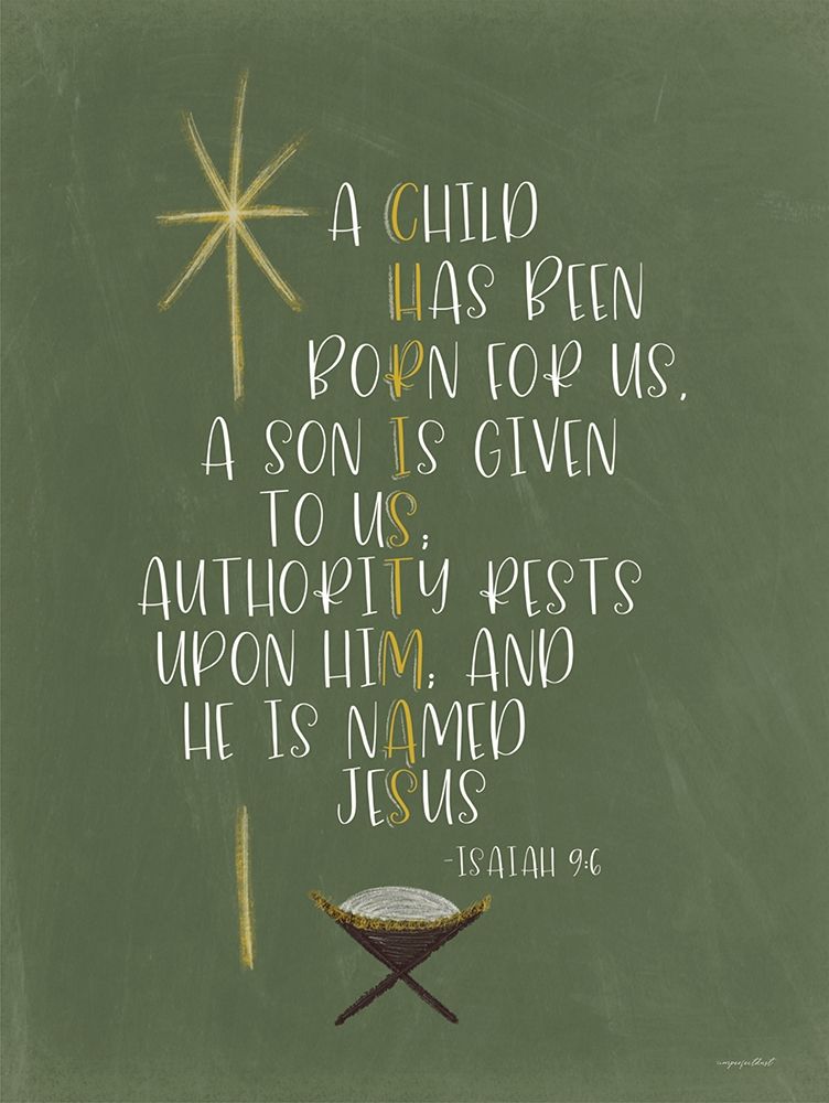 He is Named Jesus art print by Imperfect Dust for $57.95 CAD