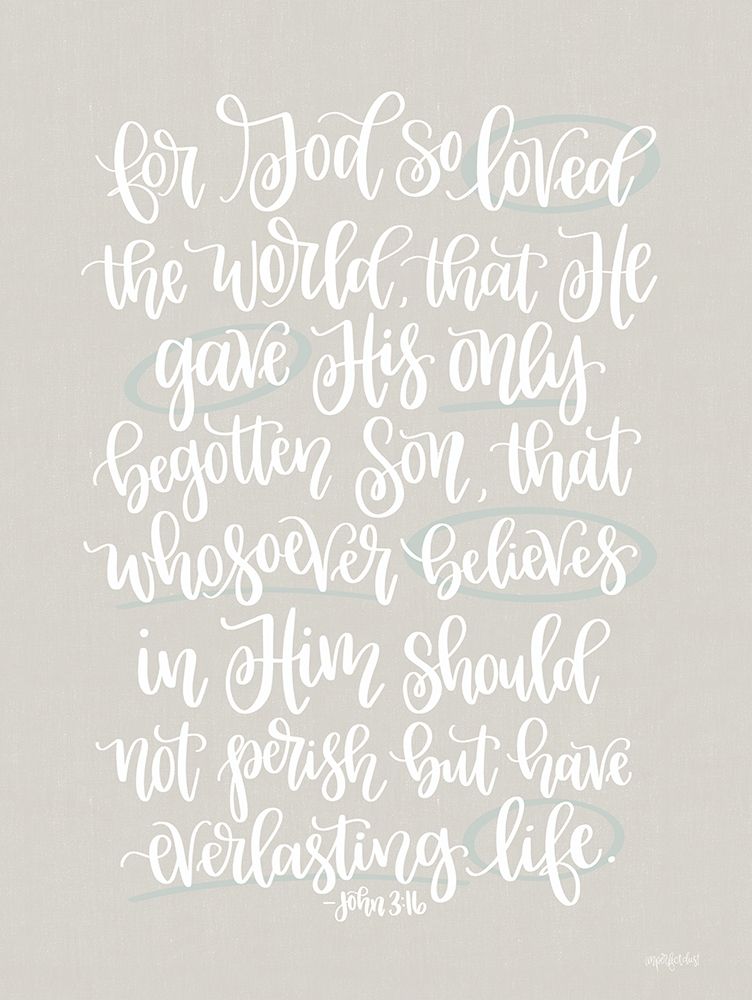 John 3:16 art print by Imperfect Dust for $57.95 CAD