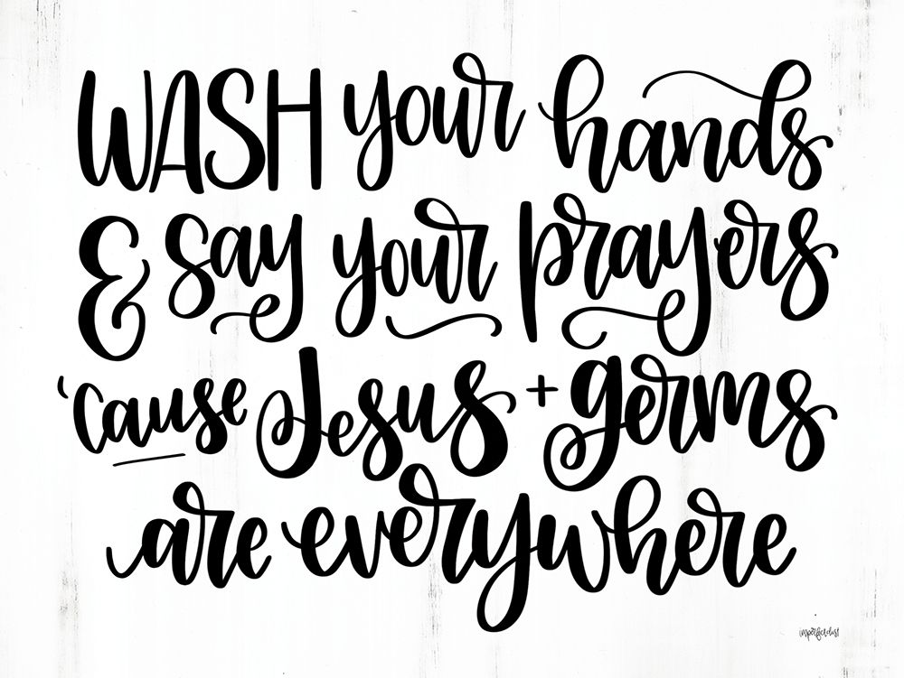 Jesus and Germs Are Everywhere art print by Imperfect Dust for $57.95 CAD