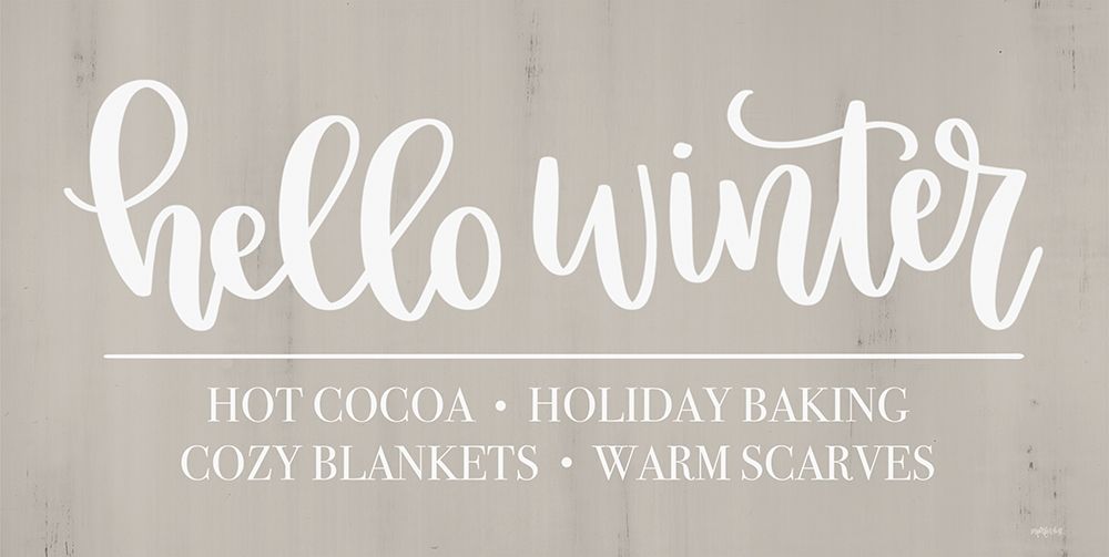 Hello Winter art print by Imperfect Dust for $57.95 CAD
