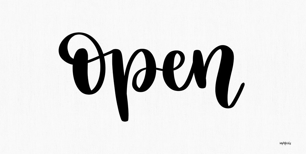 Open Sign art print by Imperfect Dust for $57.95 CAD