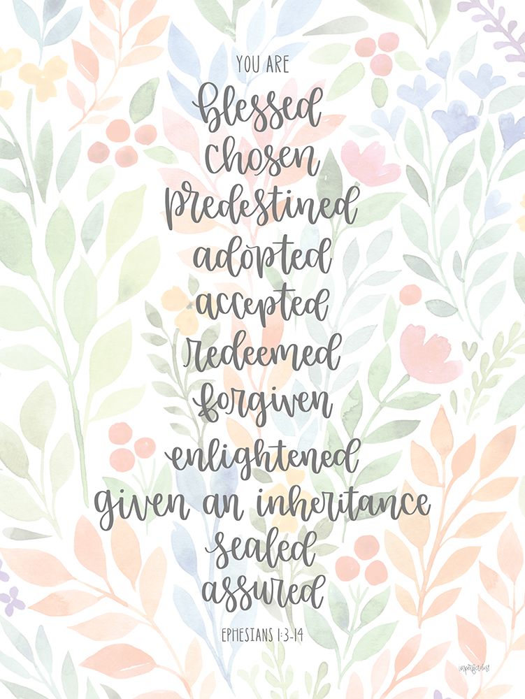 You Are Blessed art print by Imperfect Dust for $57.95 CAD