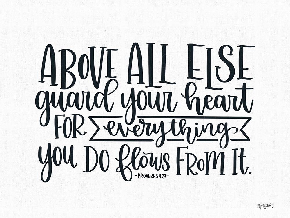 Guard Your Heart art print by Imperfect Dust for $57.95 CAD