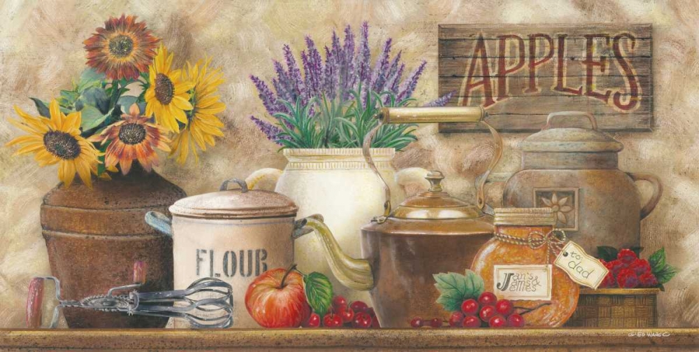 Antique Kitchen art print by Ed Wargo for $57.95 CAD