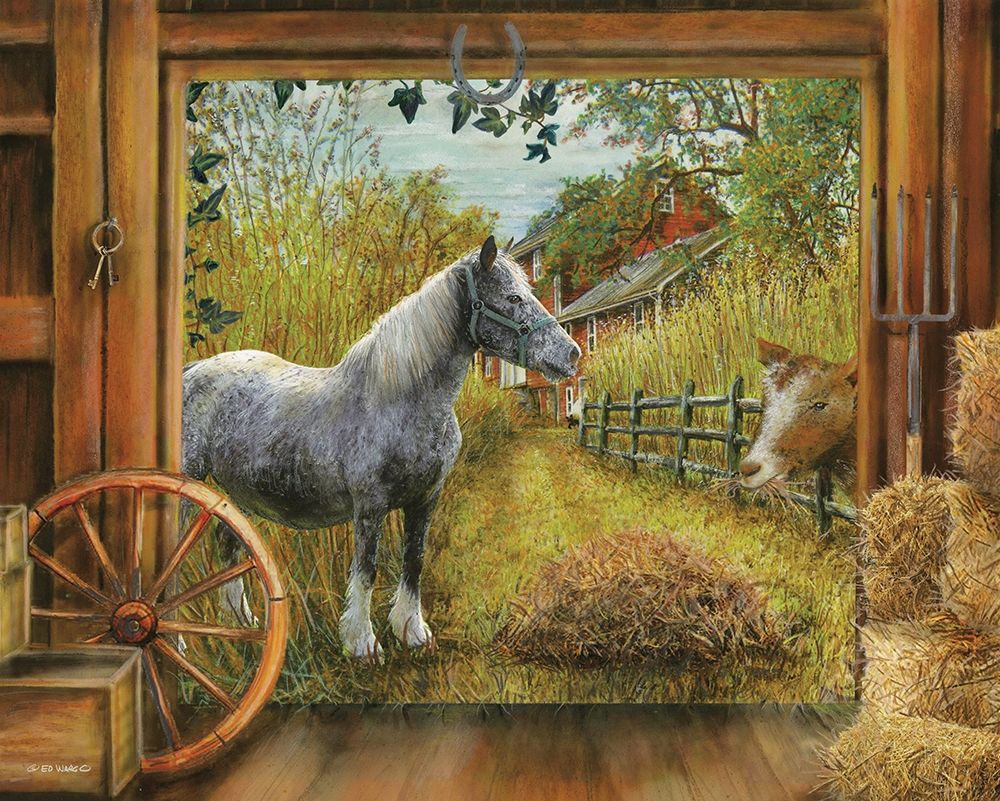 Barn View I art print by Ed Wargo for $57.95 CAD