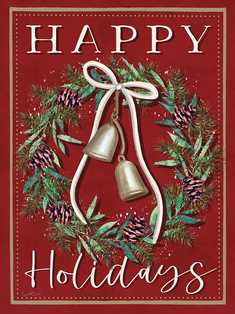 Winterbury Happy Holidays art print by Elizabeth Tyndall for $57.95 CAD