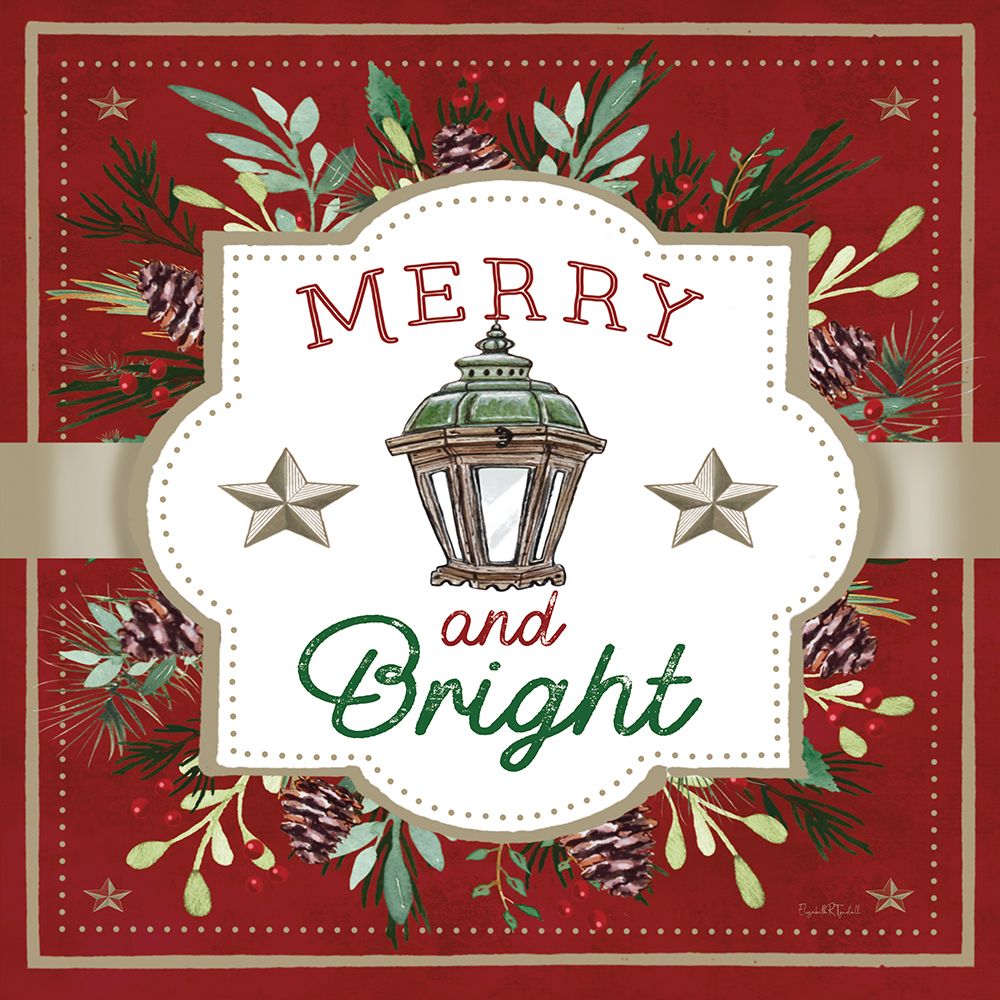 Winterbury Merry and Bright art print by Elizabeth Tyndall for $57.95 CAD