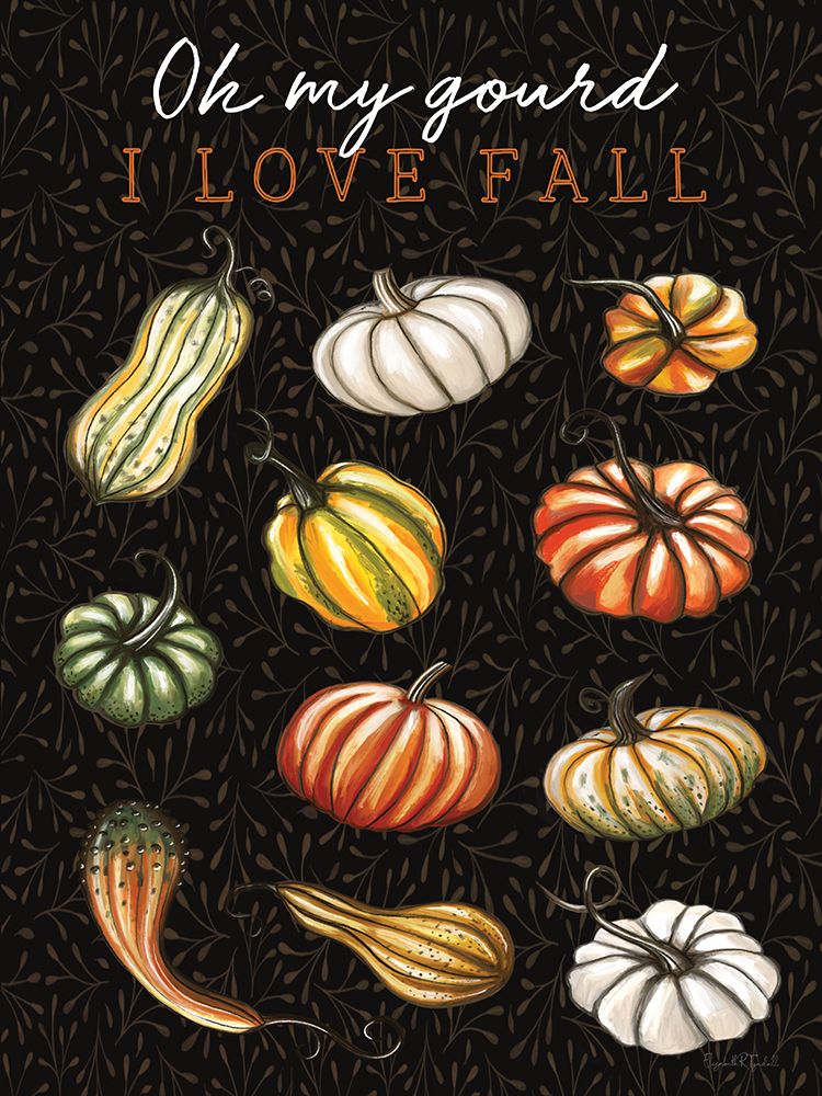 Give Thanks Wreath art print by Elizabeth Tyndall for $57.95 CAD
