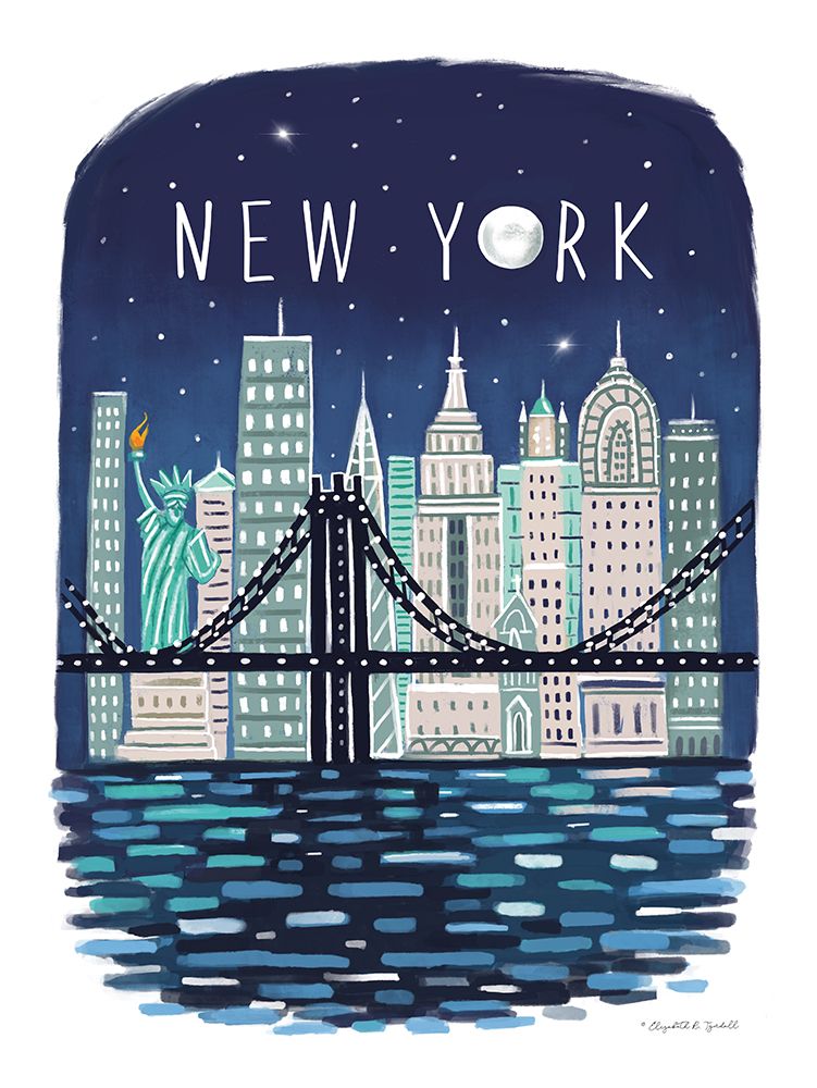 New York art print by Elizabeth Tyndall for $57.95 CAD