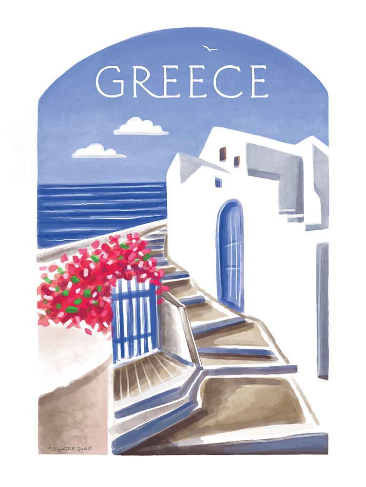 Greece art print by Elizabeth Tyndall for $57.95 CAD