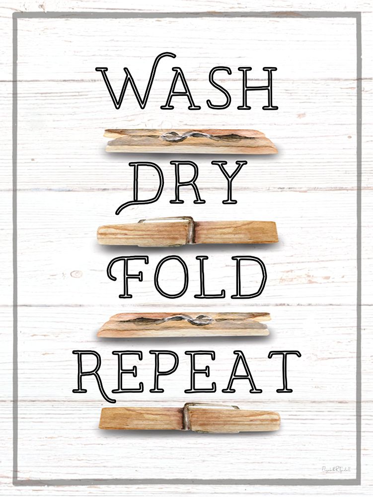 Wash, Dry, Fold, Repeat art print by Elizabeth Tyndall for $57.95 CAD