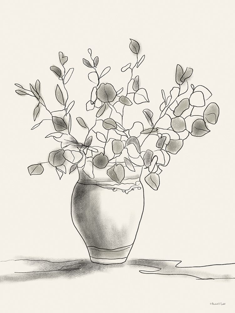 Sketchy Bouquet III art print by Elizabeth Tyndall for $57.95 CAD