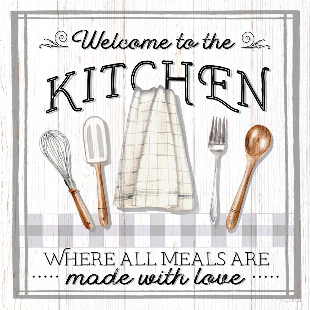 Kitchen Welcome art print by Elizabeth Tyndall for $57.95 CAD