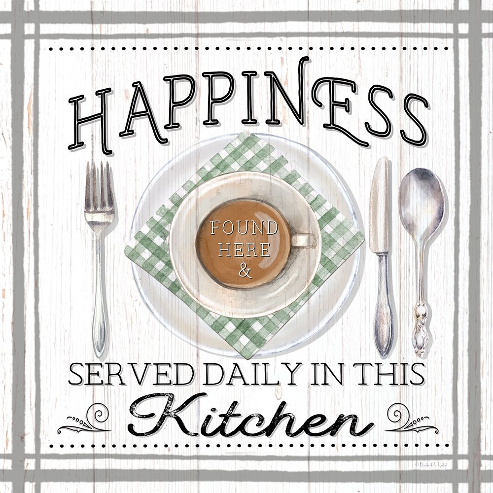 Happiness Served Daily art print by Elizabeth Tyndall for $57.95 CAD