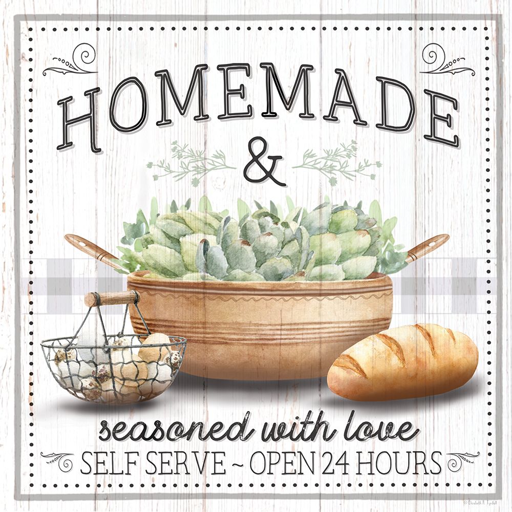 Homemade And Seasoned with Love art print by Elizabeth Tyndall for $57.95 CAD