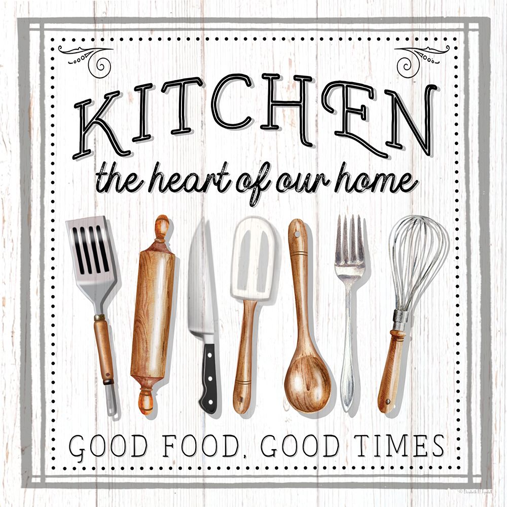 Kitchen - The Heart of Our Home art print by Elizabeth Tyndall for $57.95 CAD