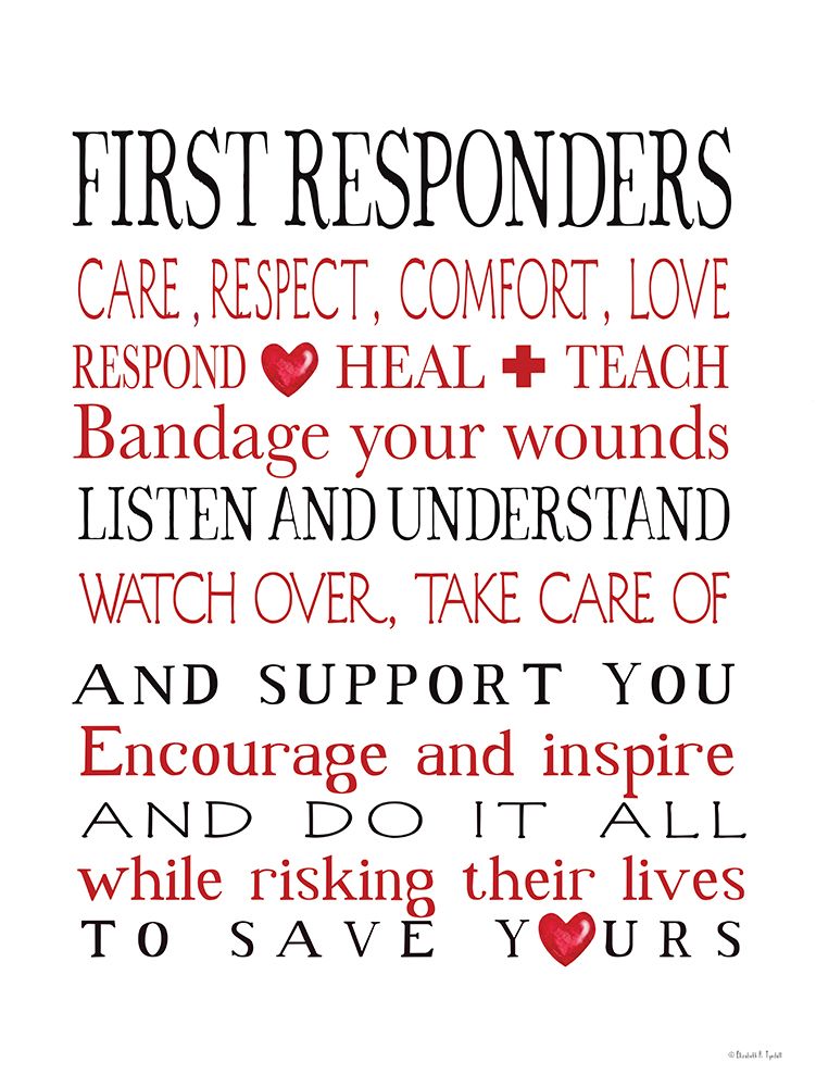 First Responders art print by Elizabeth Tyndall for $57.95 CAD