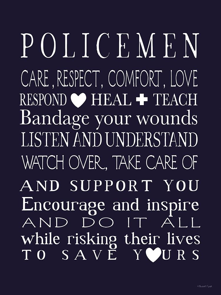 Policemen art print by Elizabeth Tyndall for $57.95 CAD