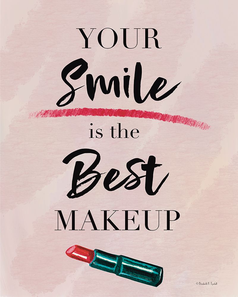Smile is the Best Makeup art print by Elizabeth Tyndall for $57.95 CAD