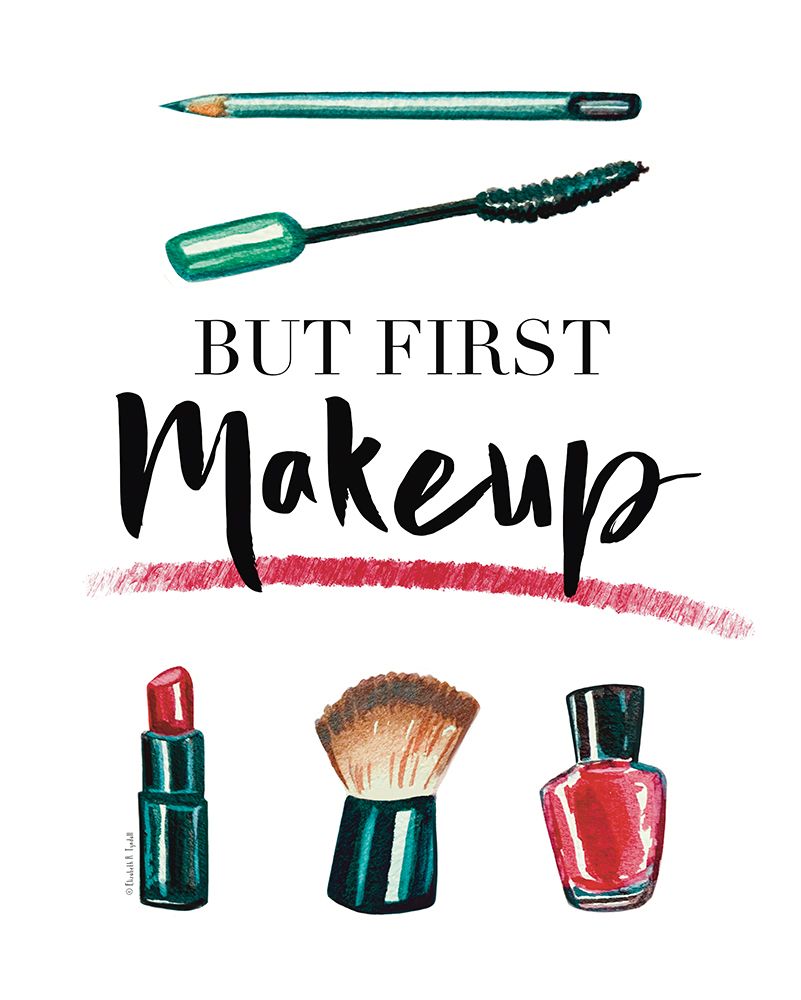 But First Makeup art print by Elizabeth Tyndall for $57.95 CAD