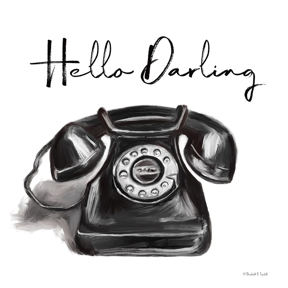 Hello Darling art print by Elizabeth Tyndall for $57.95 CAD
