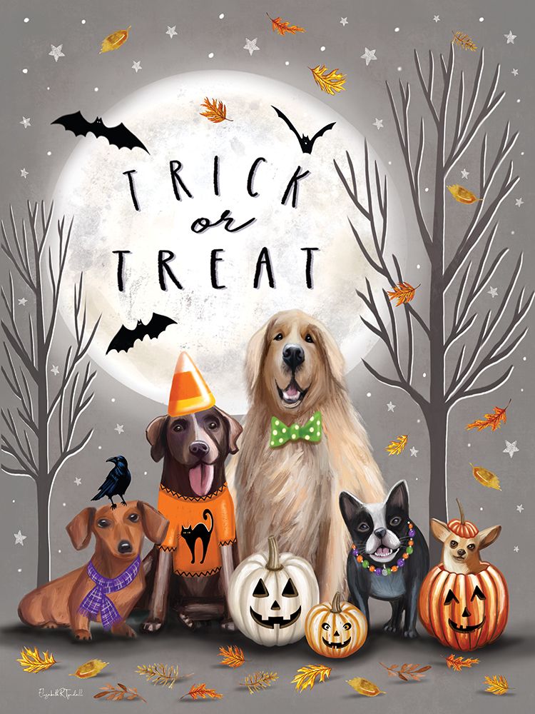 Trick or Treat Dogs art print by Elizabeth Tyndall for $57.95 CAD