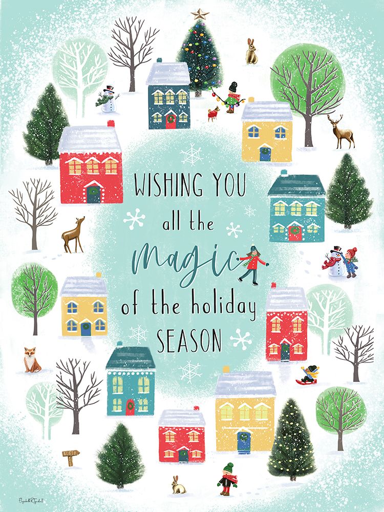 Wishing You All the Magic of the Holiday Season art print by Elizabeth Tyndall for $57.95 CAD