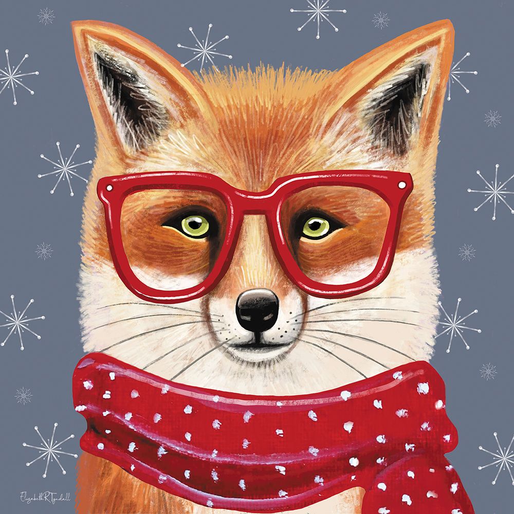 Holiday Fox art print by Elizabeth Tyndall for $57.95 CAD