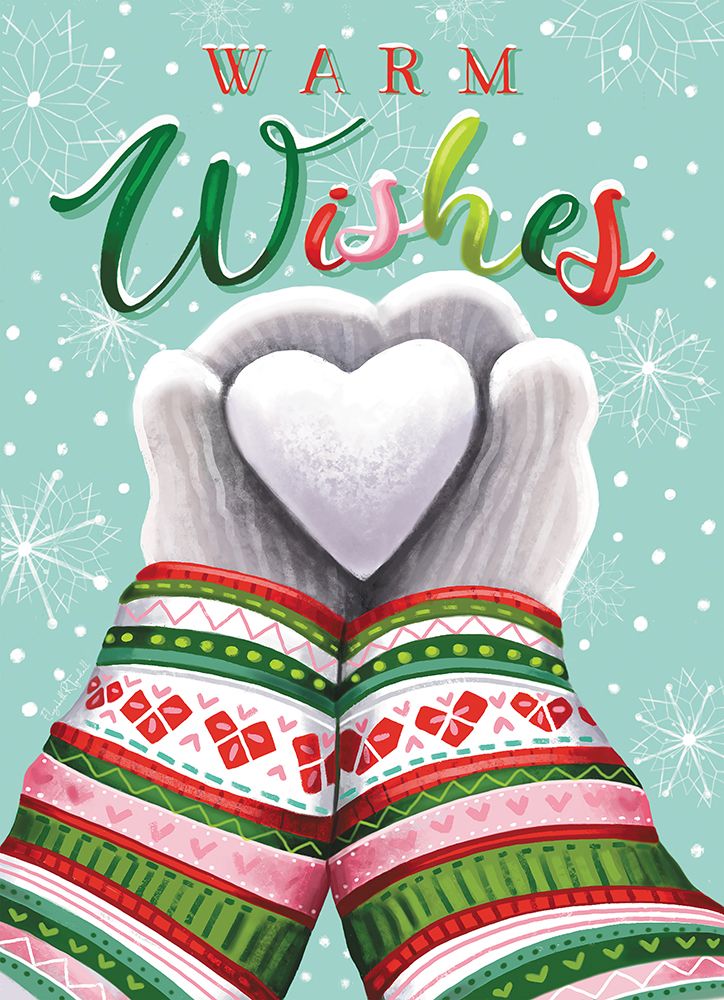 Warm Wishes Heart Snowball art print by Elizabeth Tyndall for $57.95 CAD