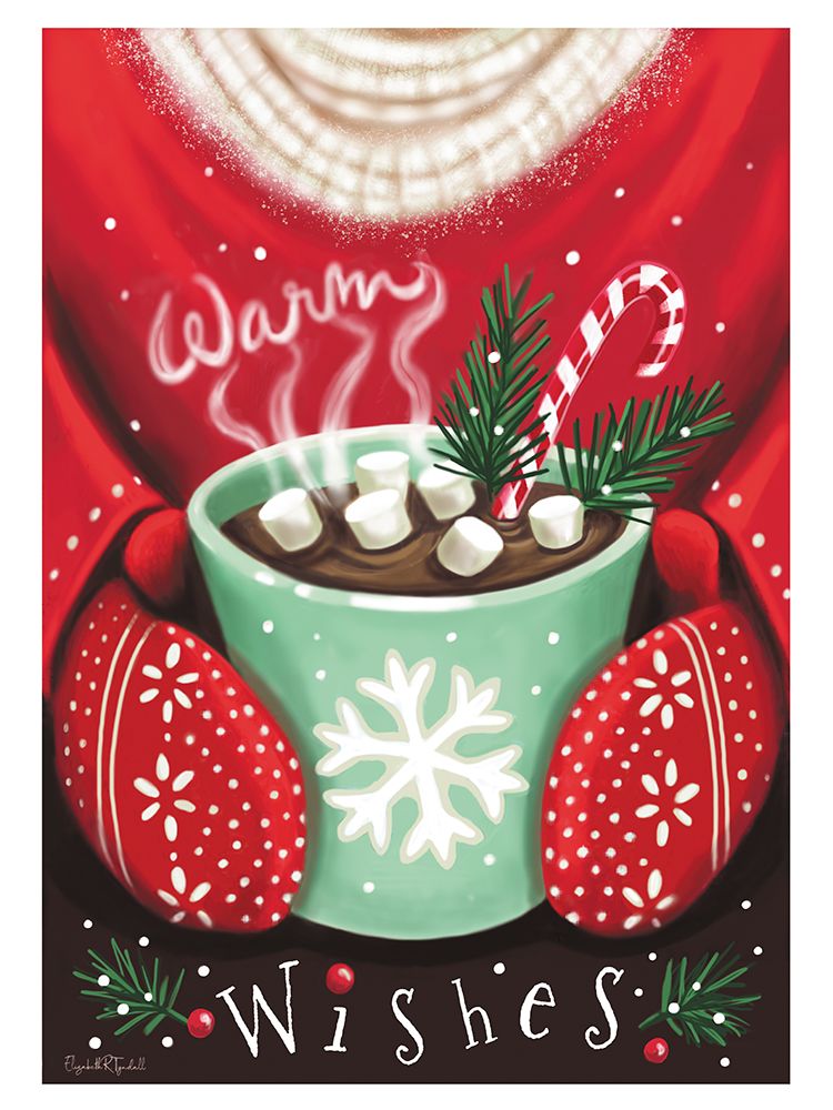 Warm Wishes Cocoa art print by Elizabeth Tyndall for $57.95 CAD
