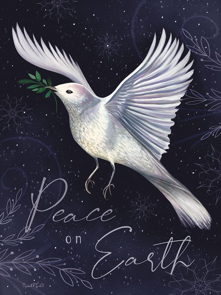 Peace and Joy Dove art print by Elizabeth Tyndall for $57.95 CAD