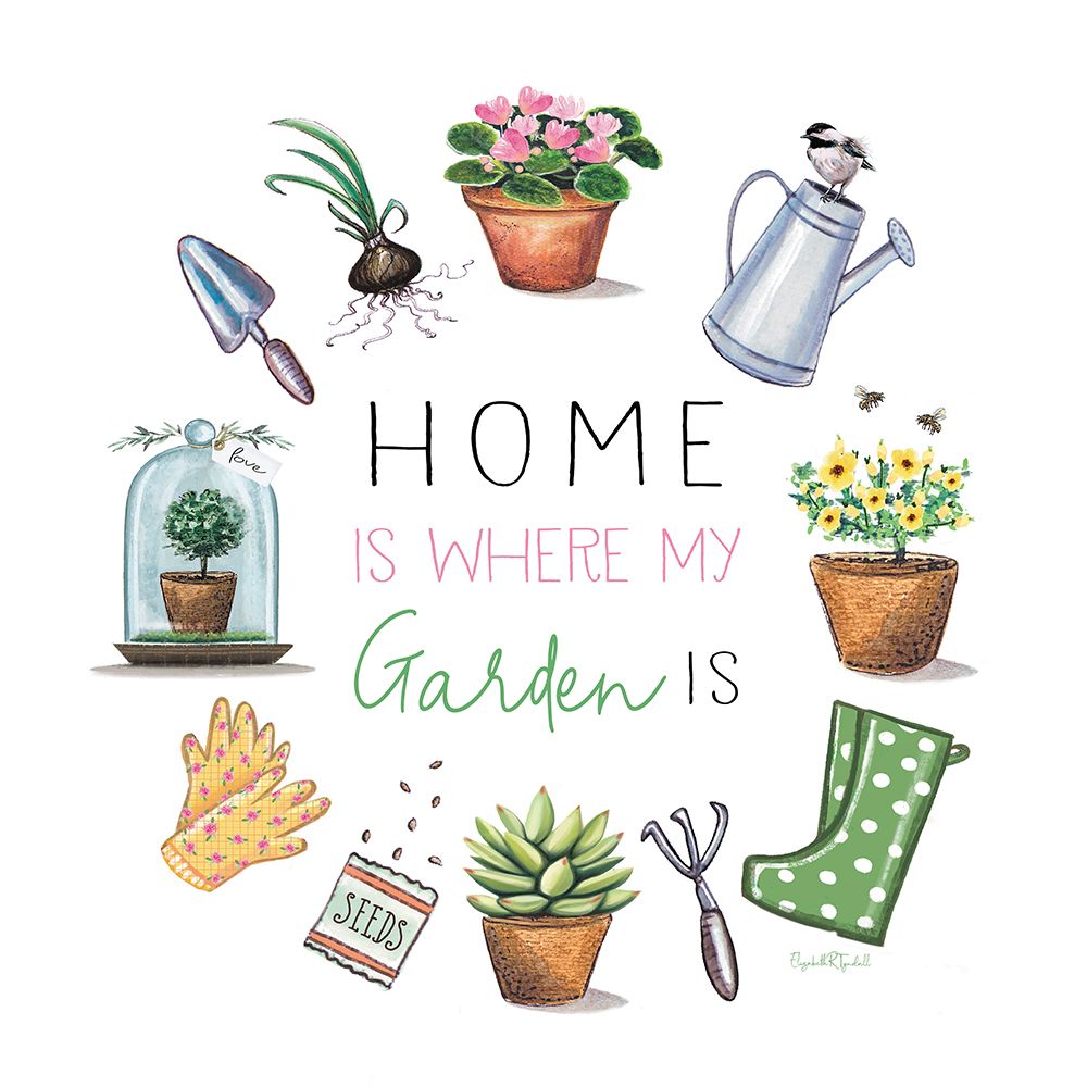 Home is Where my Garden Is art print by Elizabeth Tyndall for $57.95 CAD