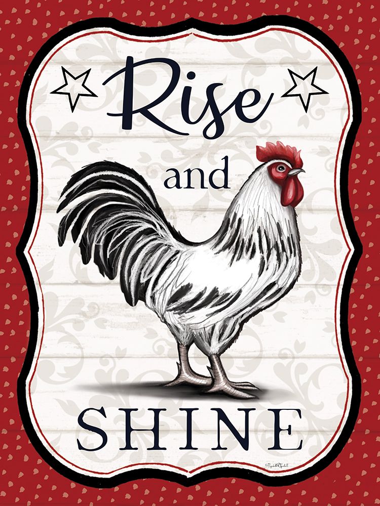 Rise and Shine Rooster art print by Elizabeth Tyndall for $57.95 CAD