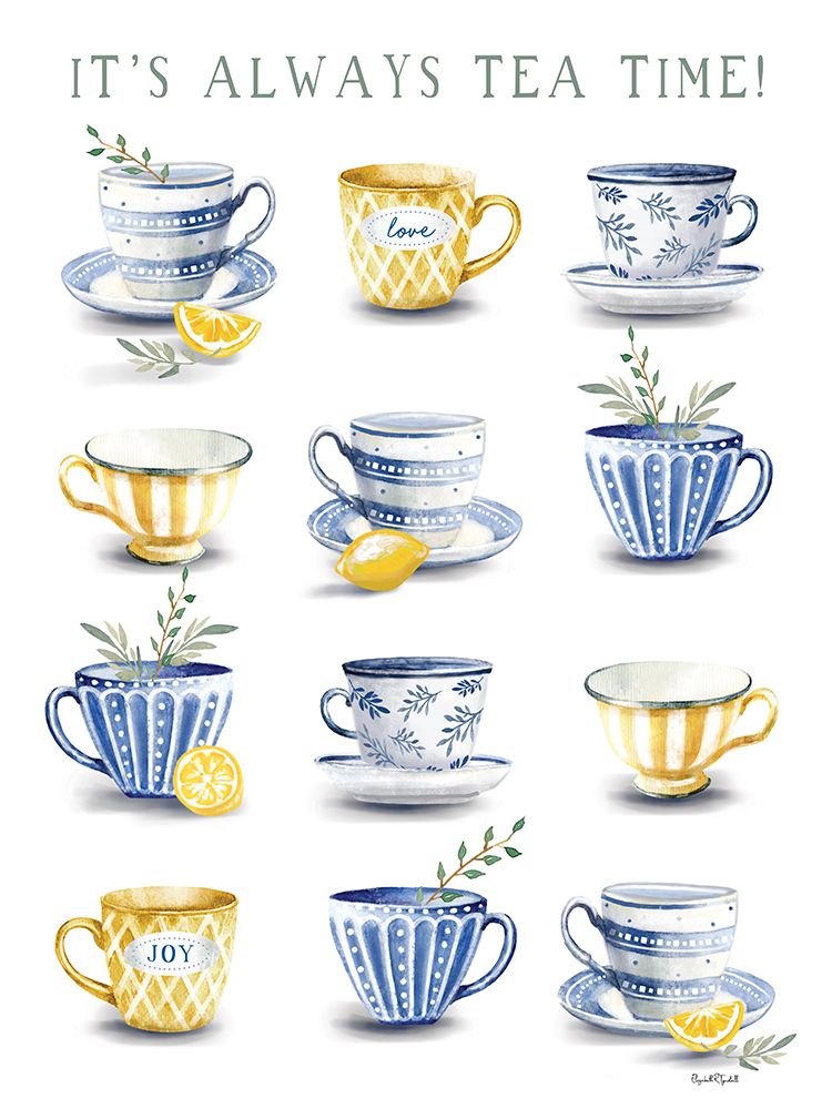 Its Always Tea Time art print by Elizabeth Tyndall for $57.95 CAD