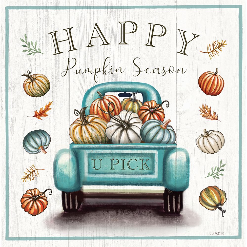 Happy Pumpkin Season art print by Elizabeth Tyndall for $57.95 CAD