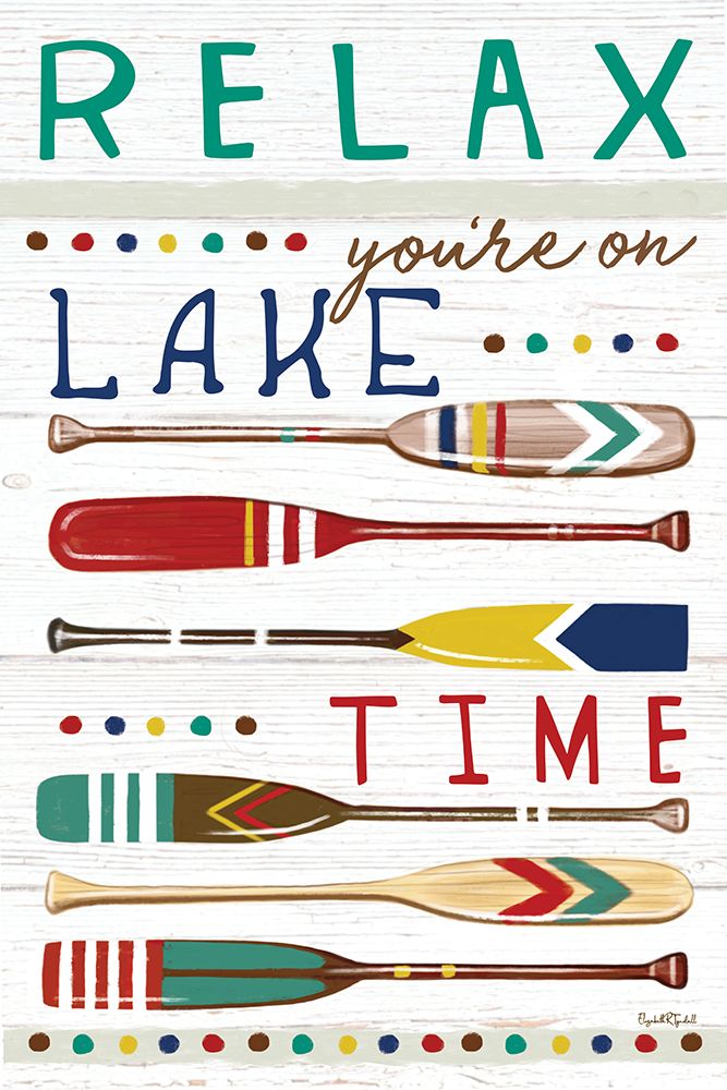 Relax Youre on Lake Time art print by Elizabeth Tyndall for $57.95 CAD